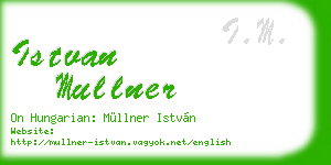 istvan mullner business card