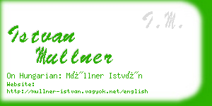 istvan mullner business card